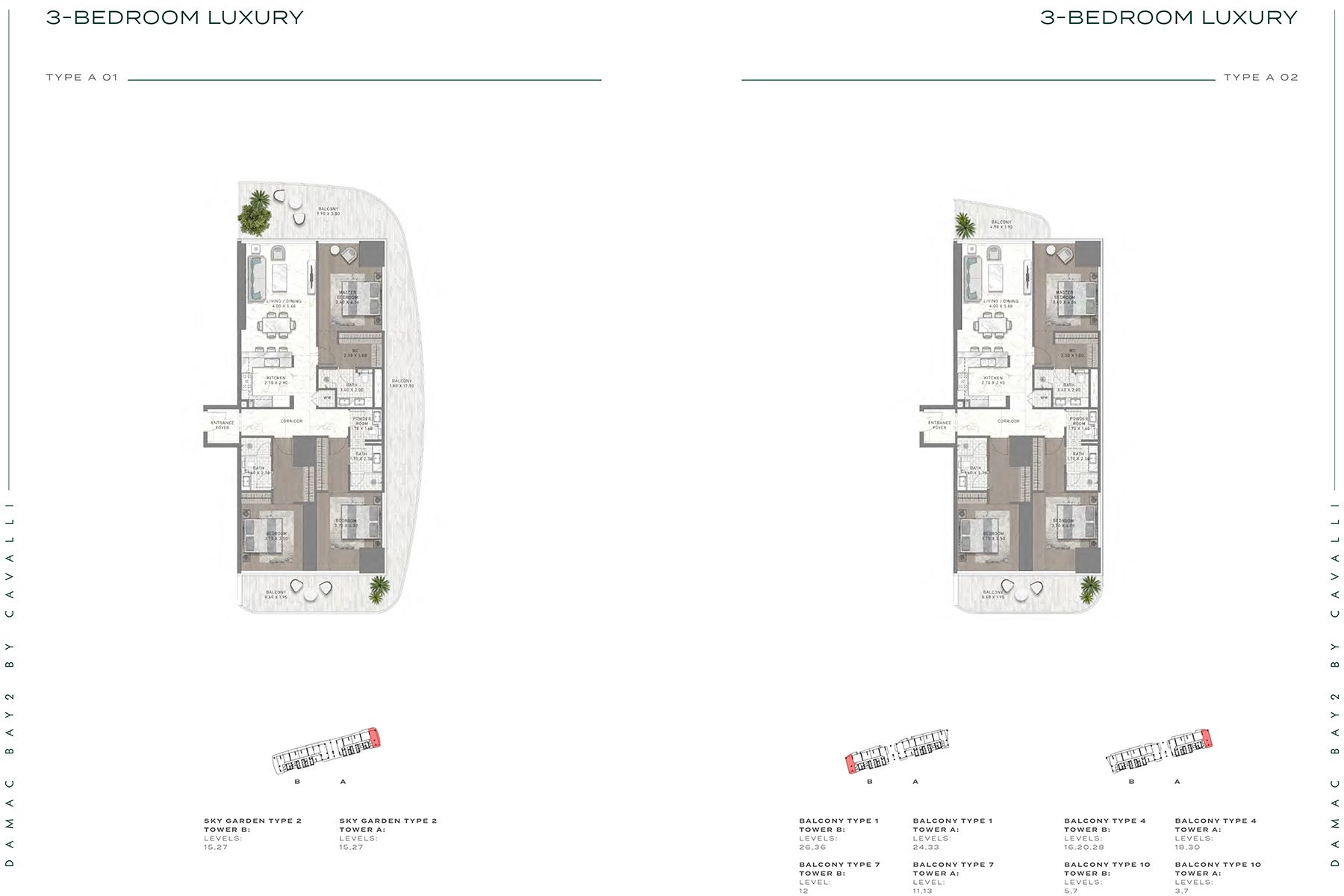 Damac Bay 2 by Cavalli Dubai Harbour, Dubai, UAE The Pearl Gates